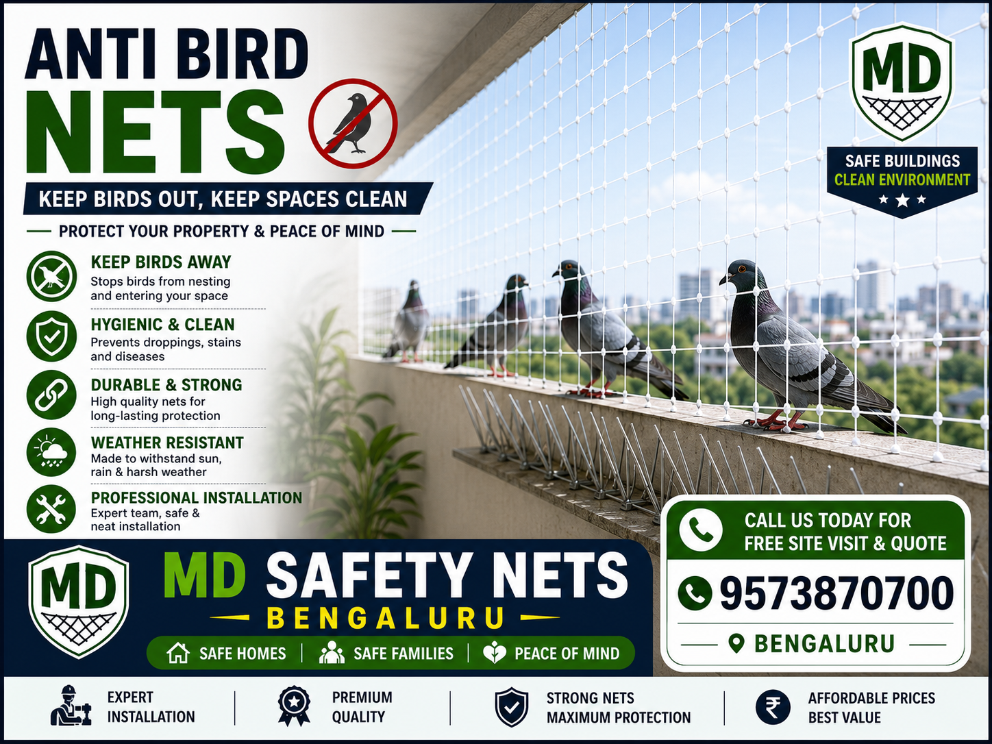 anti birds nets in bengaluru