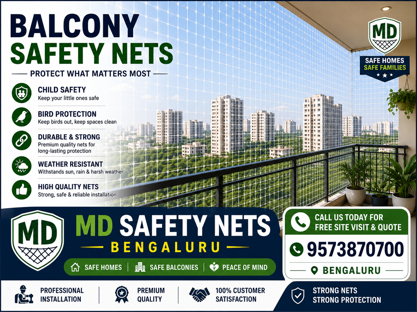 balcony safety nets in bengaluru
