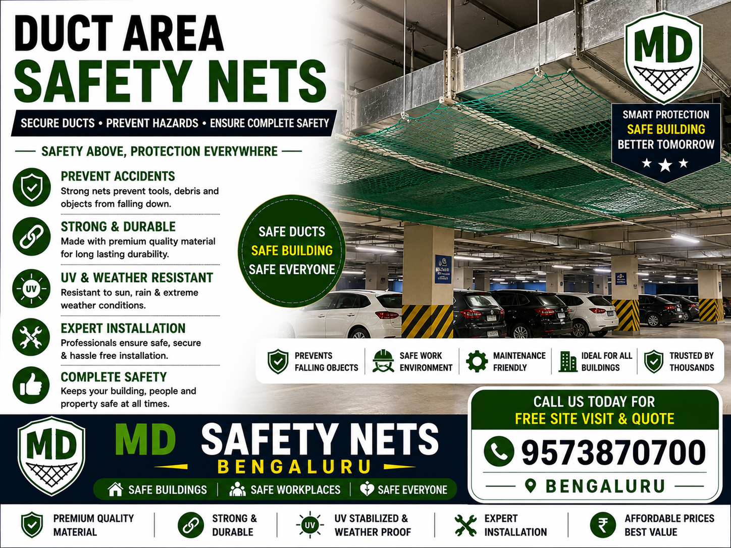 Duct area Safety Net in bengaluru