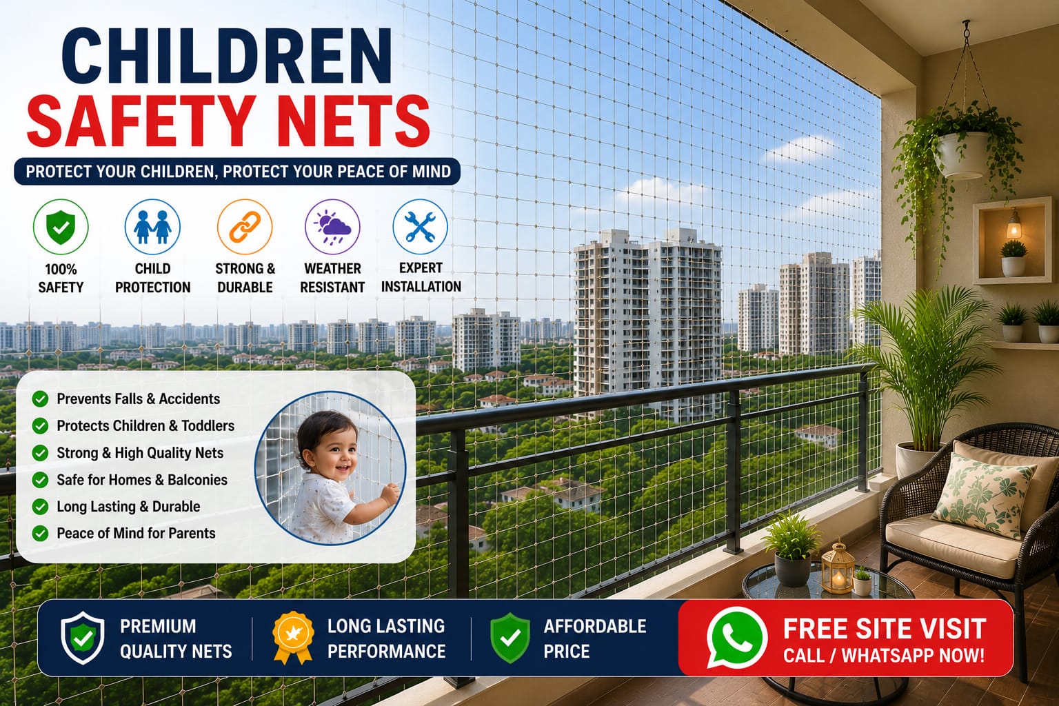 Common area Nets in bengaluru