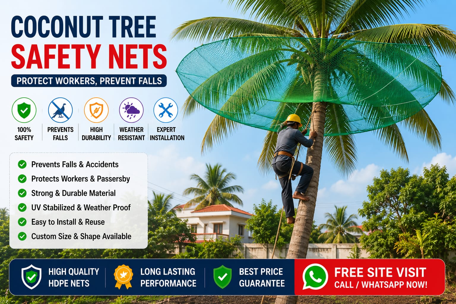 Coconut covering nets in bengaluru